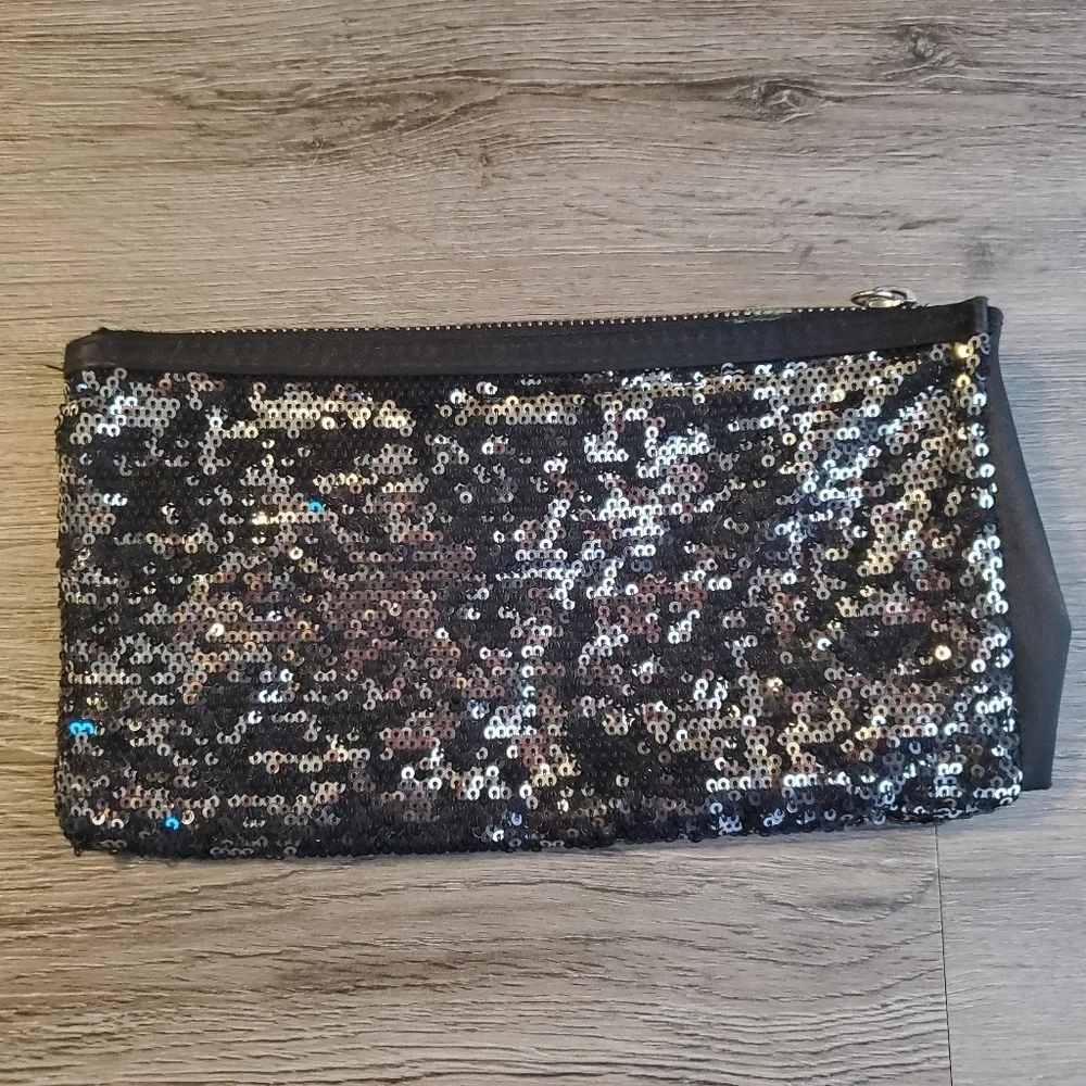 Victoria's Secret Satin & Sequin Pouch